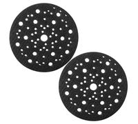2Pcs Support de Protection 150mm 67 Trous pour Mirka CEROS DEROS 8295612111 | Ponçage Auto-agrippants Plateau Pad Nylon de Interface pour Ponceuse Orbitale Aléatoire 6/7 /9/15 Trous