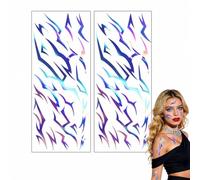 2PCS Tatouage KPOP Demon Hunter Éphémère, Autocollants de Fête Kpop Demon Hunter, Tatouage Temporaire pour Cosplay et Halloween