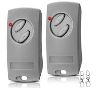 2PCS Telecommande portail, 433,92 MHz Telecommande Porte de Garage, 2 Canaux Télécommande pour EcoStar RSE2-433, RSC2-433, RSZ1-433