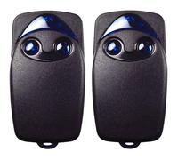 2pcs Télécommande porte de garage- Flo2r-s 433,92 MHz (2 boutons) - Compatible Nice Remote - pour garage et maison