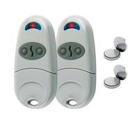 2pcs Telecommande Universelle Portail 433,92 MHz | 2 Canaux Bip Portail, Compatible avec TOP 432NA, TOP 432 SA, TOP 432EE, TOP 432 A