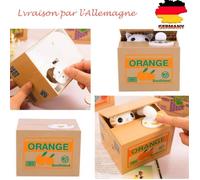 2pcs Tirelire Saving Box Cagnotte Caisse d'épargne Chat Kitty Blanc Cadeau pour Enfant