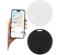 2Pcs Traceur GPS Bluetooth 5.2 Compatible iOS Android Localisateur Intelligent Multi-Objets pour Clés Animaux Valise Portefeuille