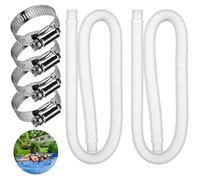 2pcs tuyau de remplacement de piscine pour pompe de filtre de piscine (59x1,25 pouces)