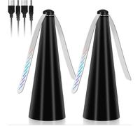 2pcs Ventilateur Anti-Mouche,Répulsif à Pales Extérieur & Intérieur pour Eloigner Mouches de Table,Répellante Moustique Fan Barbecue