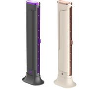 2pcs Ventilateur de bureau - Silencieux Rechargeable Compact - Sans pales 3 vitesses sous écran -Espace travail maison-37CM