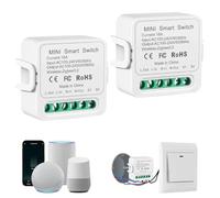 2PCS Zigbee Interrupteur Intelligent, 16A Zigbee Smart Interrupteur Module
