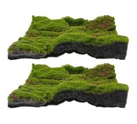 2Pièces Tapis De Mousse Décorative Tapis De Gazon Artificiel Pour Décoration Intérieure Et Extérieure