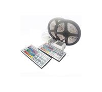 2Set 5 M 16.4Ft 5050 Rgb Led Smd Non Etanche Bande de Lumière 300 44 Télécommande Clé Dc Djzs276