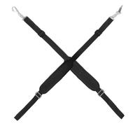 2set Sangle de Remplacement, Double Épaule Réglable | Fer et Polyester Noirs, Boucles Solide, Fixation Rapide, Coutures Renforcées, pour Jardinage et Champs