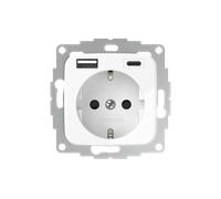 2USB ICP AC RWG - 2 USB InCharge PRO - prise USB blanc pur brillante