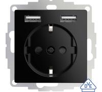 2USB inChargePRO Prise USB AA 12 W 2,4 A Noir