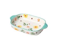2WFYJNITP Cuisine Accueil Bol de Cuisson Rectangulaire Spécial Four à Micro-Ondes pour les lasagnes(Light green)