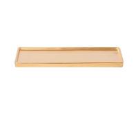 2WFYJNITP Plateaux pour Plantes Bac d'égouttage rectangulaire for Plantes de Jardin, Soucoupe for Pot Fleurs en céramique Multicolore pour jardinières(Gold,Moyen)