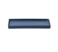 2WFYJNITP Plateaux pour Plantes Bac d'égouttage rectangulaire for Plantes de Jardin, Soucoupe for Pot Fleurs en céramique Multicolore pour jardinières(Blue,Moyen)