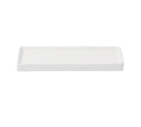 2WFYJNITP Plateaux pour Plantes Bac d'égouttage rectangulaire for Plantes de Jardin, Soucoupe for Pot Fleurs en céramique Multicolore pour jardinières(Blanc,Petit)