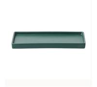 2WFYJNITP Plateaux pour Plantes Soucoupe rectangulaire for Pot de Fleurs, bac à Plantes en céramique Multicolore for palettes pour jardinières(Green,Moyen)