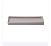 2WFYJNITP Plateaux pour Plantes Soucoupe rectangulaire for Pot de Fleurs, bac à Plantes en céramique Multicolore for palettes pour jardinières(Grigio,Moyen)