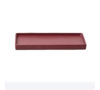 2WFYJNITP Plateaux pour Plantes Soucoupe rectangulaire for Pot de Fleurs, bac à Plantes en céramique Multicolore for palettes pour jardinières(Red,Grand)