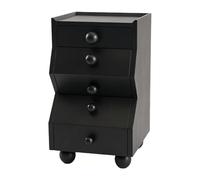 2WFYJNITP Table d'appoint Table de Chevet à Panneau Angulaire Trois tiroirs avec Boutons sphériques for Le Rangement la Chambre Coucher avec Rangement