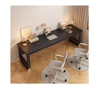 2WFYJNITP Table d'écriture Bureau d'ordinateur Double Simple, Commode Tout-en-Un, Petit Bureau Long for la Maison, Table d'étude for étudiants, d'écriture Bureau d'ordinateur(Noir,120x60x74cm)