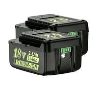 2X 18V 2.5Ah DREAMDASH Remplacement Batterie, Compatible pour Karcher Outil | Taille Haies HGE 18-45 18-50 Tondeuse LMO 18-33 18-36 Pulvérisateur PSU 4-18 Aspirateur WD 1 3-18 Coupe Bordures LTR 18-25
