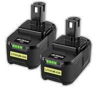 2X 18V 5,5Ah Li-ION Batterie de Remplacement pour Ryobi 18V One + Batterie P108 RB18L50 RB18L40 RB18L25 RB18L15 BPL1820 BPL-1815 BPL-1820G P103 P104 P105 P106 P107 Outils sans Fil