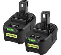 2X 18V 5,5Ah P108 Batterie de Remplacement pour Ryobi 18V One + Batterie P108 RB18L50 RB18L40 RB18L20 RB18L25 RB18L15 RB18L13 P103 P104 P105 P106 P107 P122