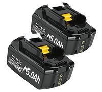 2X 18V 5000mAh Batteries de Remplacement pour Ma-Kita 18V BL1850B BL1830 BL1850 BL1860 BL1830B BL1860B BL1840 BL1820 BL1845 BL1835 BL1815 LXT-400