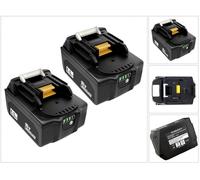 2x 18V 6,0Ah Batterie pour Makita BL1850 BL1815 BL1815N BL1820 BL1820B BL1830 BL1830B BL1835 BL1840 BL1840B BL1845 BL1850B BL1860 BL1860B LXT400