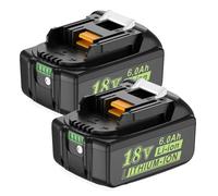 2X 18V 6Ah DREAMDASH Batterie de Remplacement pour Makita Pile | Convient pour Batterie BL1860B BL1850B BL1830B BL1860 BL1850 BL1845 BL1840 BL1835 BL1830 BL1820 BL1815