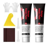 2x 250g Pâte de Réparation Murale Blanche avec Spatule - Offre Spéciale Enduit de Rebouchage pour Trous de Perçage, Fissures & Murs, avec Gants & Papier de Verre