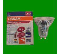 2X 4,9W OSRAM Dimmable LED GU10 PAR16 Réflecteur Spot Ampoules 3000K 36 Deg