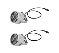 2X 4 LED de Matrice Infrarouge Étanche Vision Nocturne Illuminateur IR Lumière de Remplissage 12 V pour Caméra de Sécurité