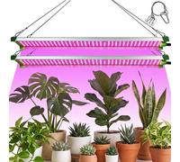 2x 54CM UV IR Lampe de culture Led plein spectre Lumière de culture pour plantes, 150W Lampes à intensité variable pour plantes d'intérieur Floraison Serre