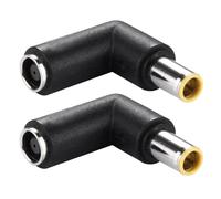 2X 7909 Male A 7909 Connecteur Femelle Adaptateur Secteur pour Ordinateur Portable, Coude A Angle Droit de 90 Degres