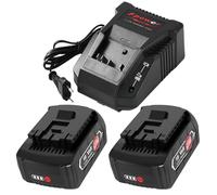 2X 8000mAh Compatible avec la Batterie pour Bosch Professional 18V Système GB chargeurs pour Bosc-h 14,4 V-18 V, Ne Convient Pas aux appareils Bosch Home & Garden du système 18 Volts.