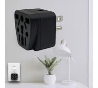 2X Adaptateur de Prise de US EU/UK/AU/In/CN/JP/Asie/Italie/Brésil Vers USA (Type B), Prise USA à 3 Broches