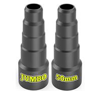 2x Adaptateurs JUMBO tuyau flexible - Réducteur aspirateur - Lot de 2