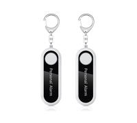 2X Alarme Personnelle Alarme D'Auto-DéFense 125DB SirèNe de DéFense Personnelle pour Enfant Femmes SéCurité Alarme Portable Porte-CléS