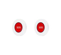 2X Alarme Sans Fil Tuya ZigBee SOS, Bouton D'Urgence, Interrupteur, Alarme pour Enfants Âgés, Télécommande Tuya Life
