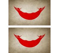 2x Autocollant Sticker Drapeau Vintage Vieilli Ile De Paques