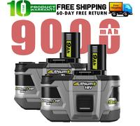 2x Batterie de rechange Pour Ryobi One+ Plus P108 Lithium 18V RB18L50 P104 9.0Ah