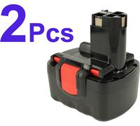 2x Batterie PowerSmart 3000 mAh pour BOSCH 2 607 335 709, 2 609 200 306, BAT043, BAT045, BAT046, BAT049