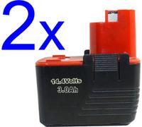 2x Batterie PowerSmart pour Bosch GSB 14.4 VE-2,2 607 335 248