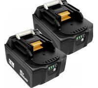 2x Batteries d'outils 18V 6.0Ah Batteries de rechange Pour Makita BL1850 BL1815 BL1815N BL1820 BL1820B BL1830 BL1830B BL1835 BL1840 BL1840B 194204-5 194205-3 194309-1