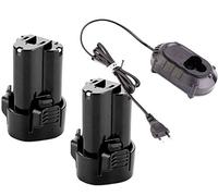 2X BL1013 1.5Ah Batteries 10.8V avec Chargeur 10,8 DC10WA DC10WB, Compatible avec Makita 10.8V Akku BMR102 DMR104 BMR107 LXRM02 LXRM03 Radio