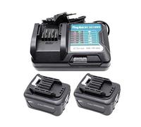 2X BL1041B 4,0Ah Batterie avec Chargeur 10.8V-12V DC10WD DC10SB pour Makita 12V Batterie BL1015 BL1041B BL1021B BL1016 4000mAh