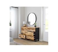 2x Buffets Armoires de Rangement Organisateurs de Maison Meubles de Salle de Séjour Salon 60x33x75 cm Bois de Manguier Brut