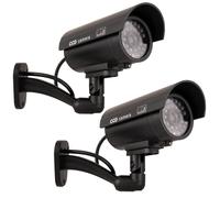 2x Caméra factice IR LED Imitation réaliste Dummy Camera Noir
